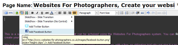 Site designer - websites for photographers